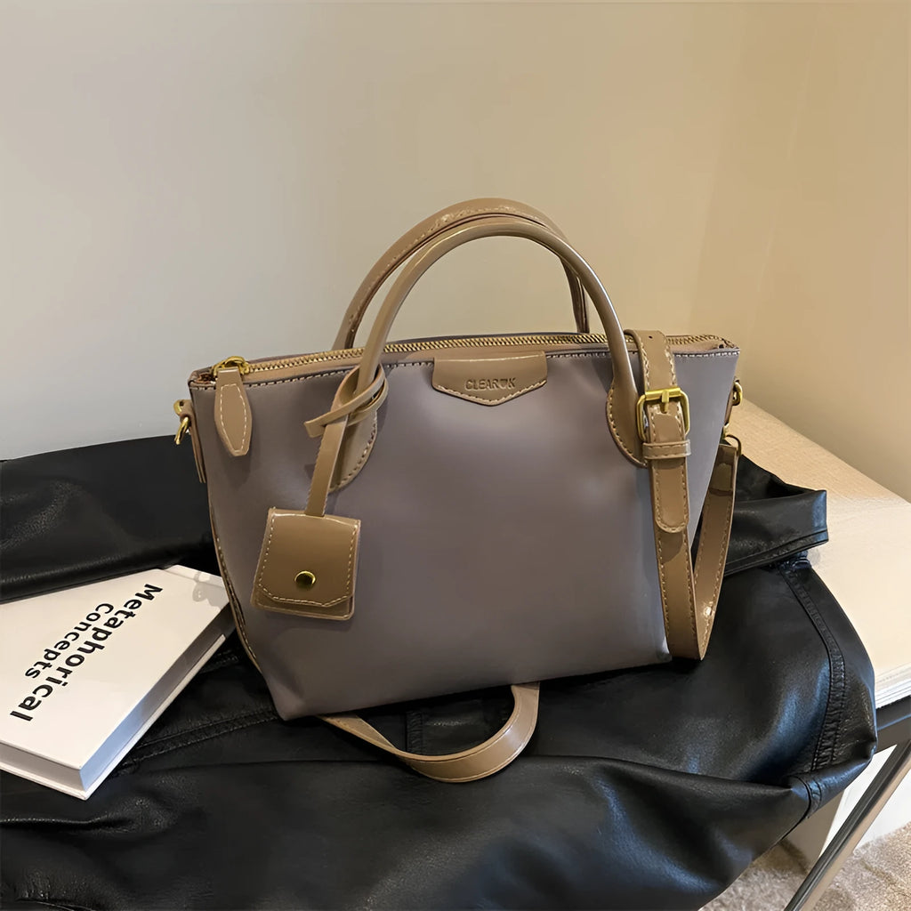 Women's large-capacity Oxford cloth shoulder crossbody bag in black, khaki or blue with 3D pocket and single strap