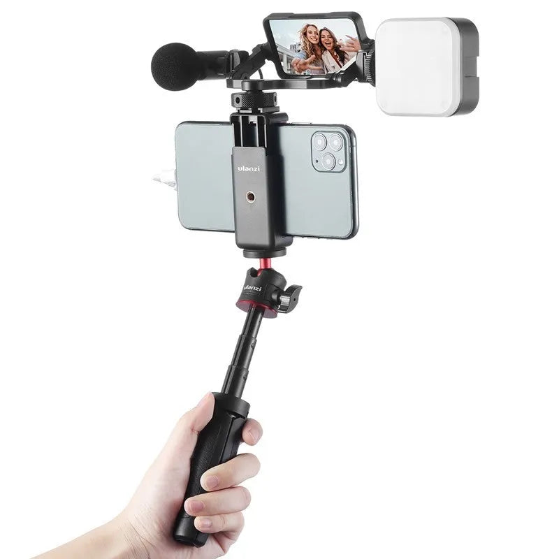 Ulanzi PT-14 universal flip mirror black aluminium alloy 12.2cm by 76cm for camera phone sports camera