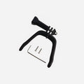 3D printed action camera expansion bracket with sponge protection for FPV drone vertical mounting