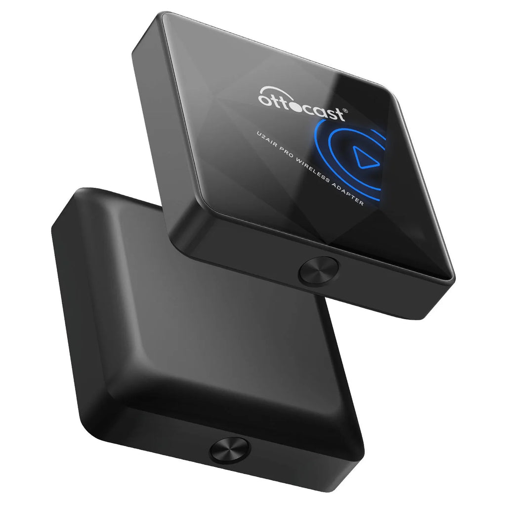 Black PU wireless car Bluetooth AIBOX adapter with Type-C port, shown next to a scale indicating its 59mm dimensions.