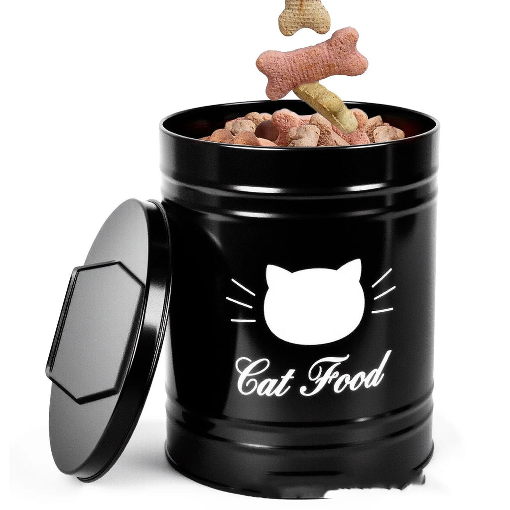 Iron sheet household storage bucket with independent inner box, round can design, black and white colour options