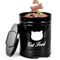 Iron sheet household storage bucket with independent inner box, round can design, black and white colour options
