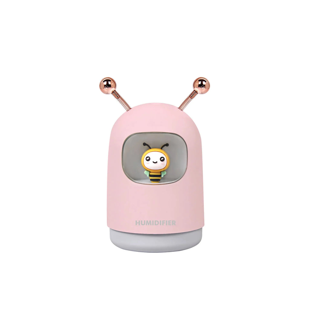 Moon Cute Pet Humidifier in bear green on white background with ambient light
