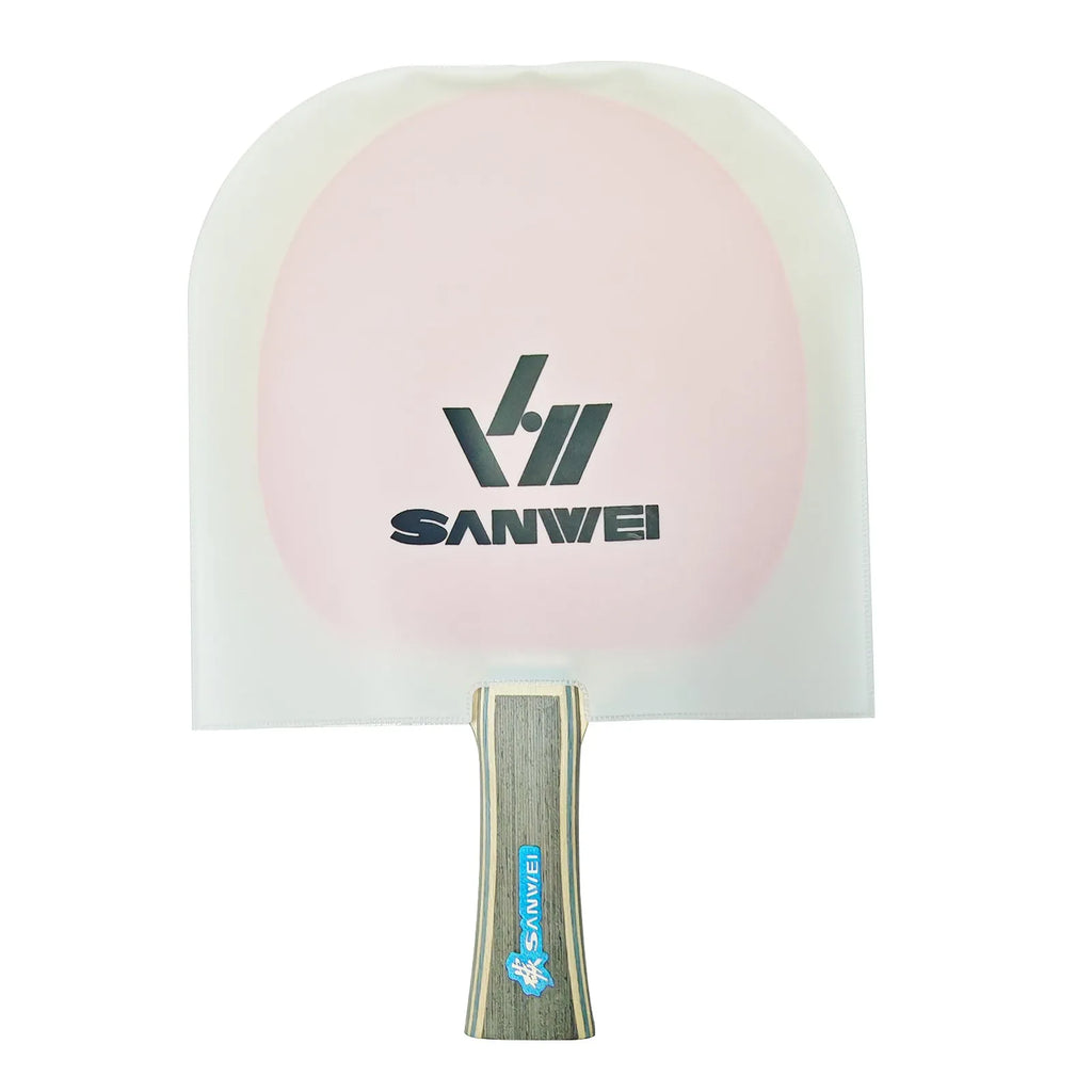 TPU table tennis bat protective cover in blue and white with dustproof anti-oxidation function