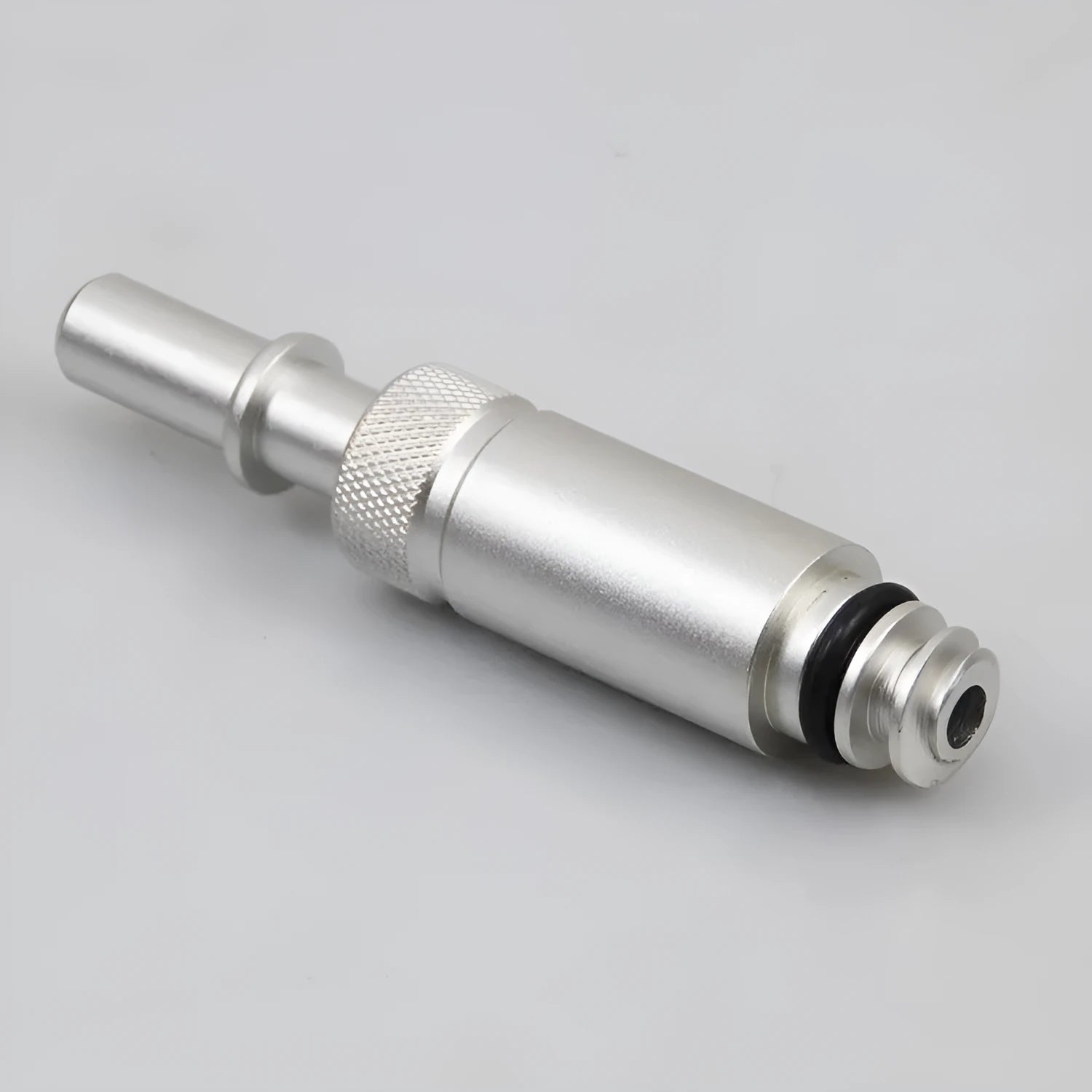 Silver metal transmission refuelling joint adapter tool for VAS6262-9 compatibility.