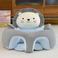 Baby sofa drop-resistant infant dining chair 50cm height plus-sized thickened, cute Blue Lion design