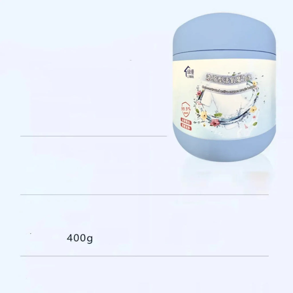 400g bottle of Strong Decontamination Salt Fizzer Active Oxygen Bleaching Powder