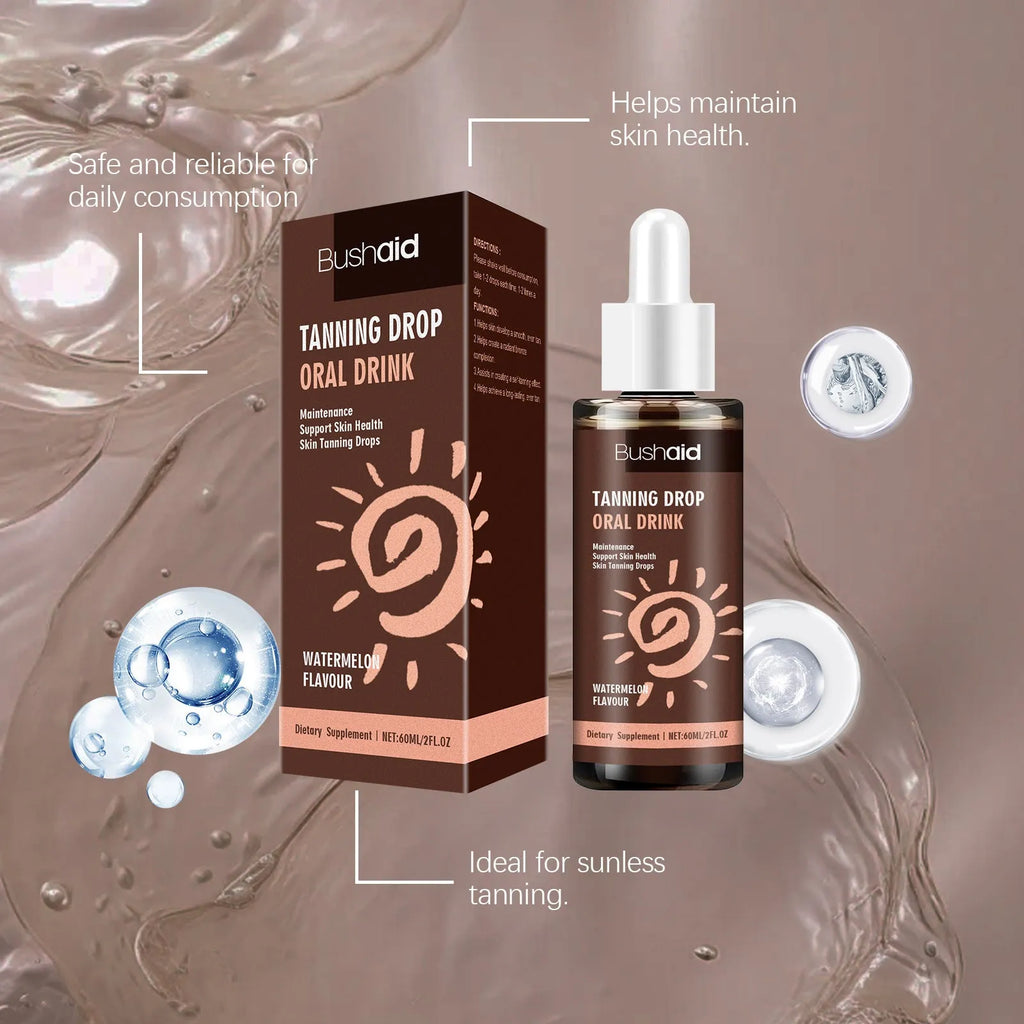 Sun protection tanning essence bottle with 60ml capacity and compact dimensions