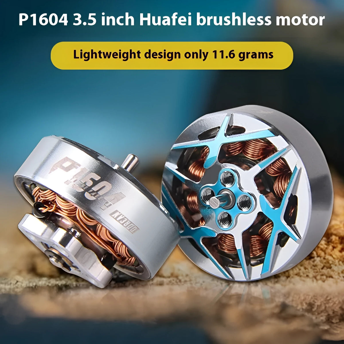 TMOTOR P1604 brushless racing motor in p1604 motor colour with KV2850 or KV3800 option and mounting hardware