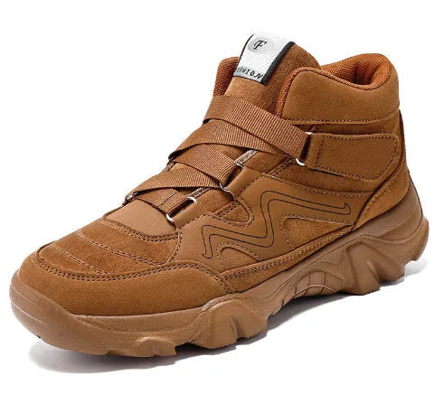 Men's casual shoes shown in colours including black, brown, and dark grey.