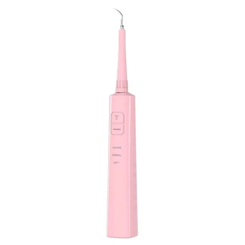 Intelligent ultrasonic tooth cleaner in black, model YJK055, with 300mAh battery and IPX6 waterproof rating