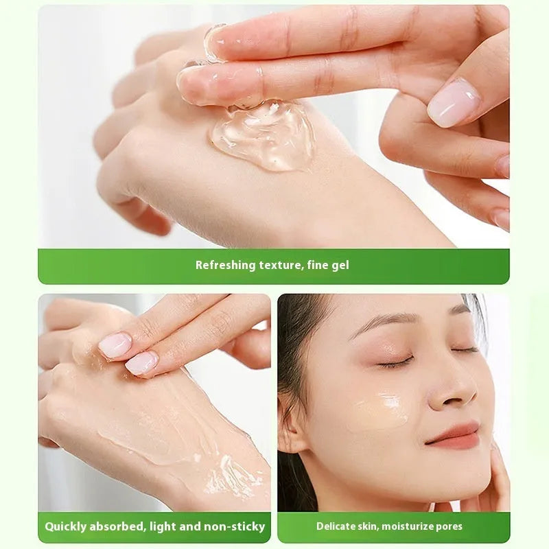 300g aloe vera gel skincare product in container for facial moisturising and skin filling