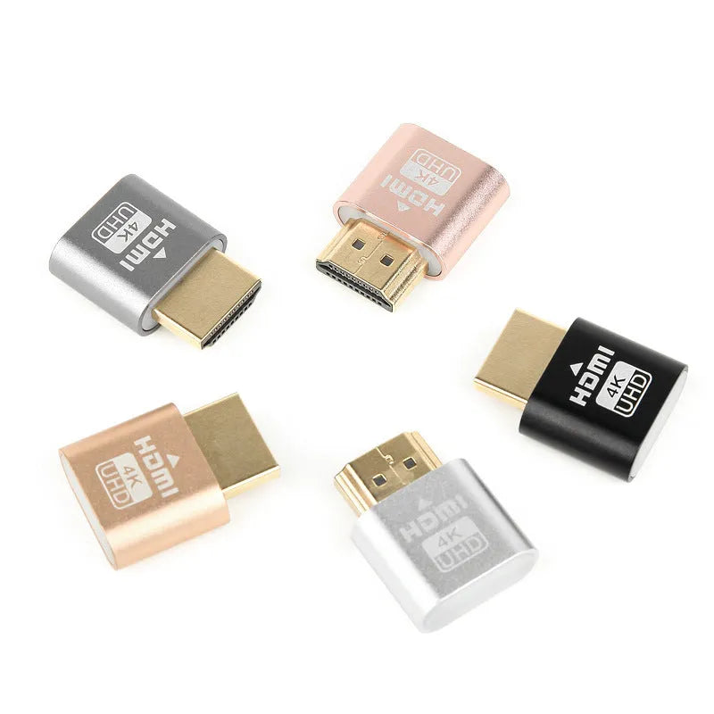 26.5mm graphics card HDMI dummy display plug in metallic finish for virtual signal generation