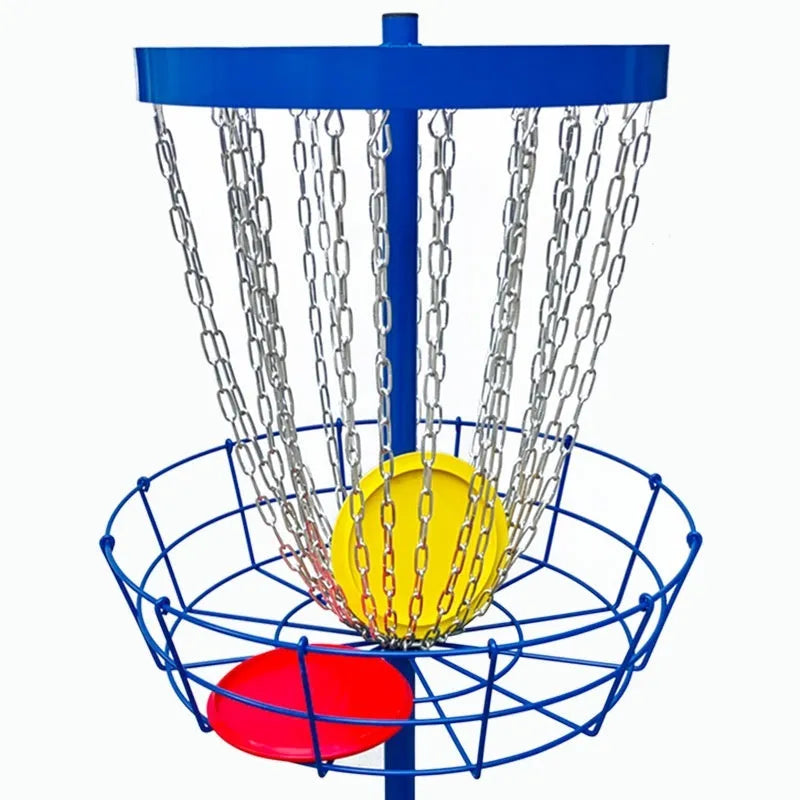 Golf chain rack blocking net with iron frame and bag stake in orange colour option