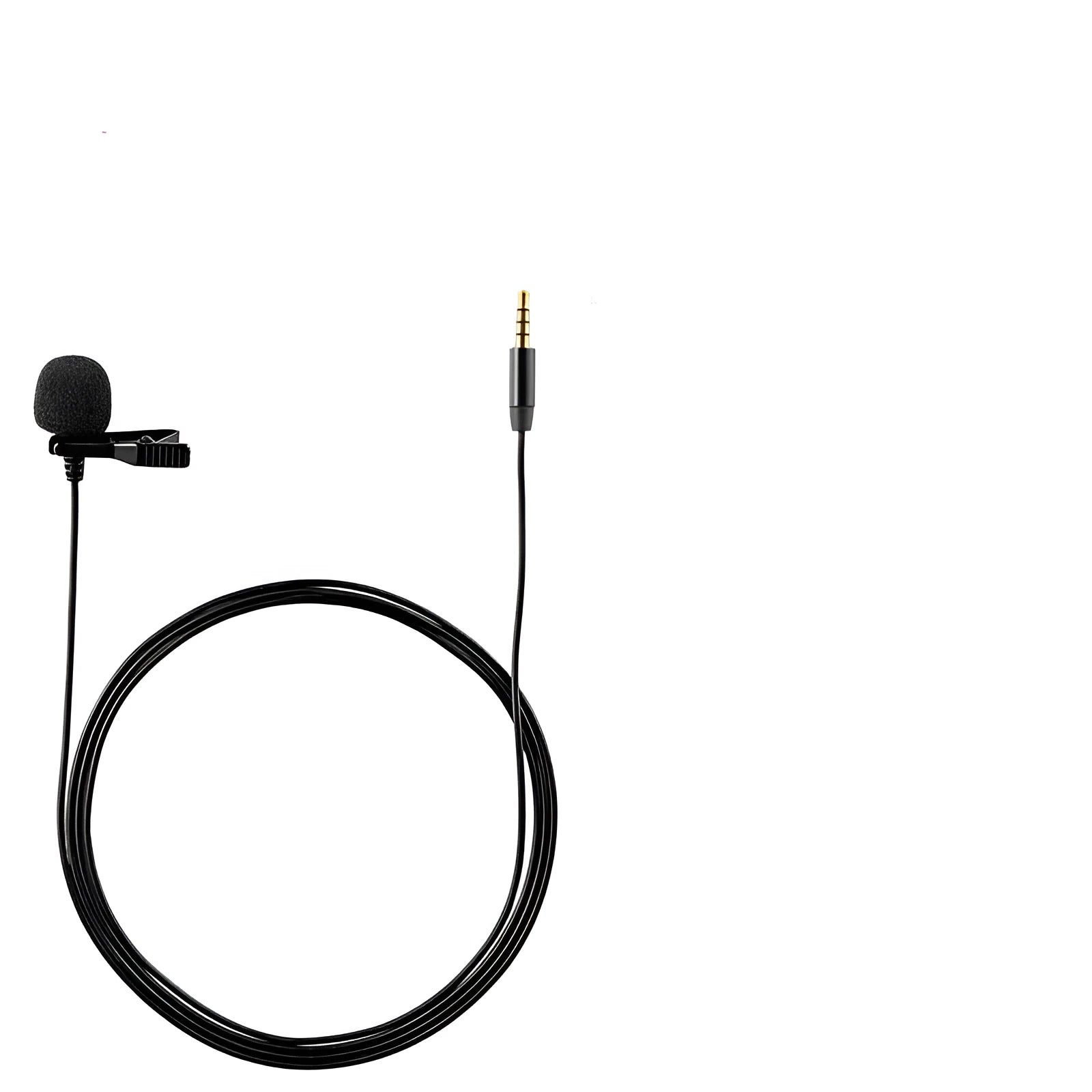 Wired lavalier microphone with omni-directional pickup pattern and multiple style options