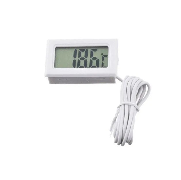 Digital thermometer for aquarium fish tank measuring water temperature with clear display