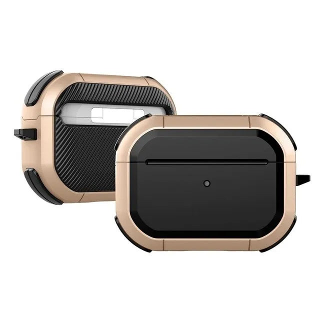 AirPods protective shell in multiple colours showing TPU and PC construction for AirPods 1, 2 and Pro models