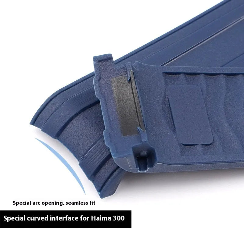 Silver metal buckle watch strap in multiple colours showing 20mm and 22mm width options