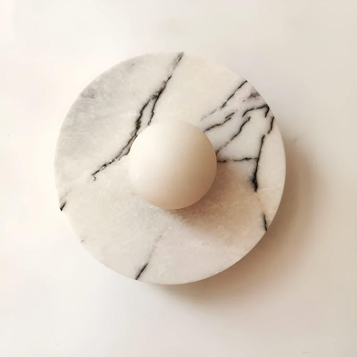 Irish green marble French entry wall lamp with warm LED light and marble shade
