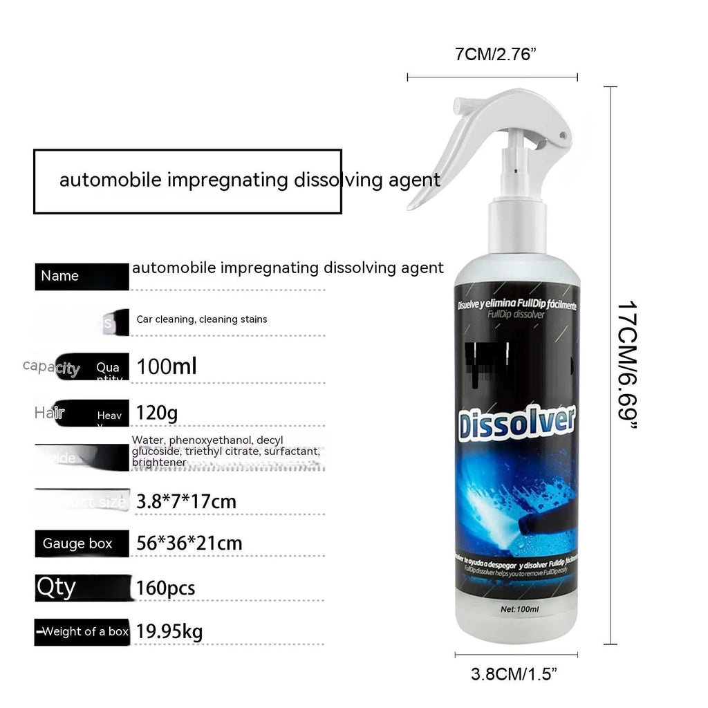 100ml car foam cleaning agent bottle for interior upholstery and exterior paint maintenance