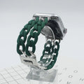 Resin spliced metal strap for Apple Watch 38/40mm and 42/44mm in silver, gold, pink, wine red, dark green