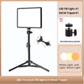 Black 10-inch 24W USB eye-care beauty fill light on desktop with stand for makeup mirror lighting