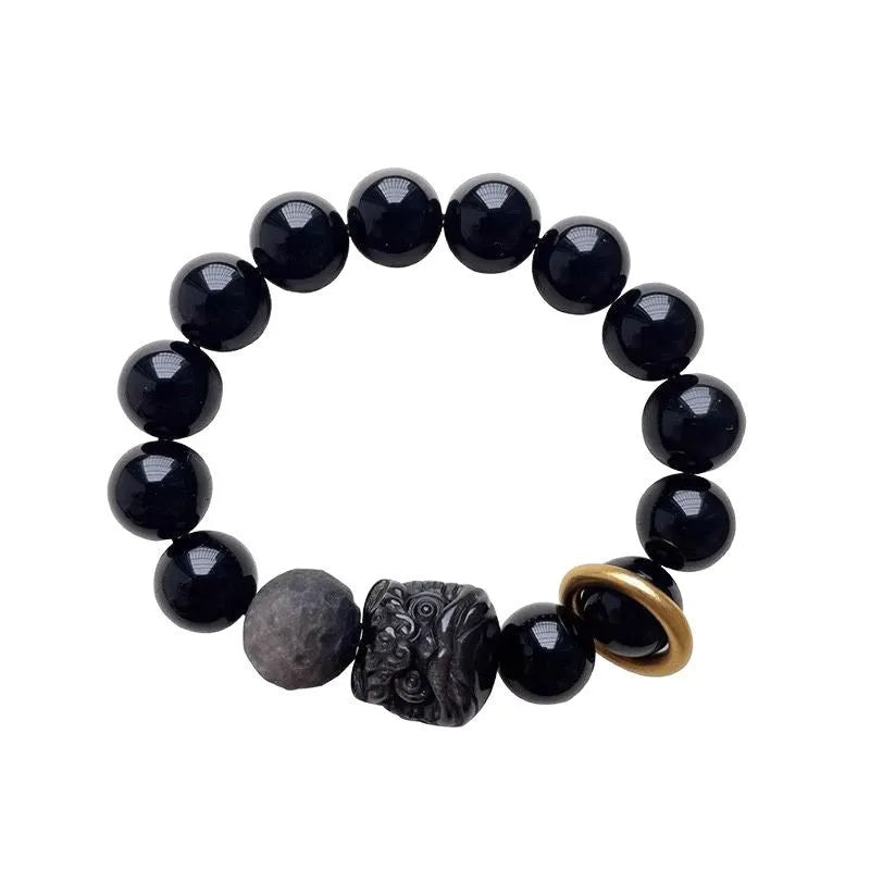 Olive green resin fashion bracelet with adjustable sizing on neutral background