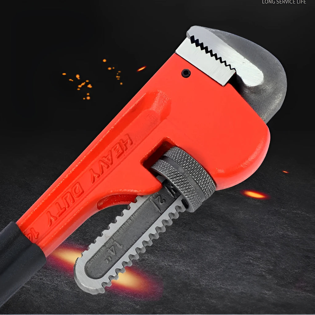 Heavy pipe tongs multifunctional hardware tools water pipe pliers 45# steel 10 inch 12 inch 18 inch set