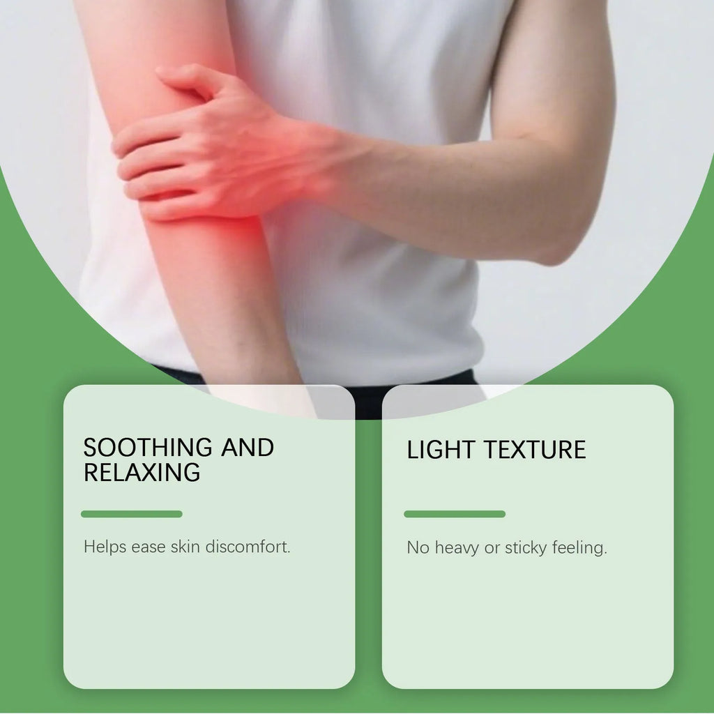 Body Soothing Cream 100g tube with allantoin, ginseng root extract, and windbreak root extract, fragrance-free.