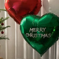 Retro heart shaped 18 inch aluminium film balloon in red for Christmas birthday photo decoration