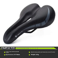 Bicycle seat cushion with hollow centre, PU leather cover, shown in 3147 colour.