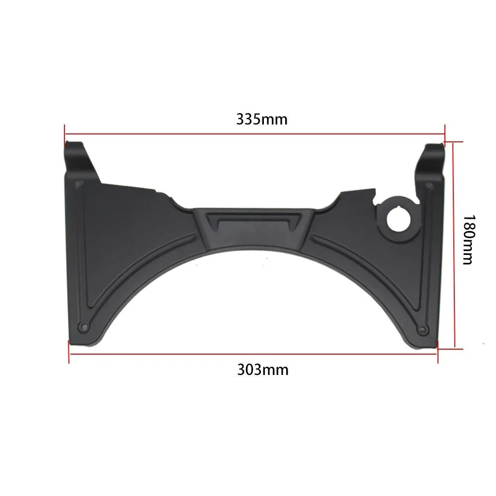 Black ABS plastic cockpit fairing panel for BMW R1250GS and R1200GS motorcycles