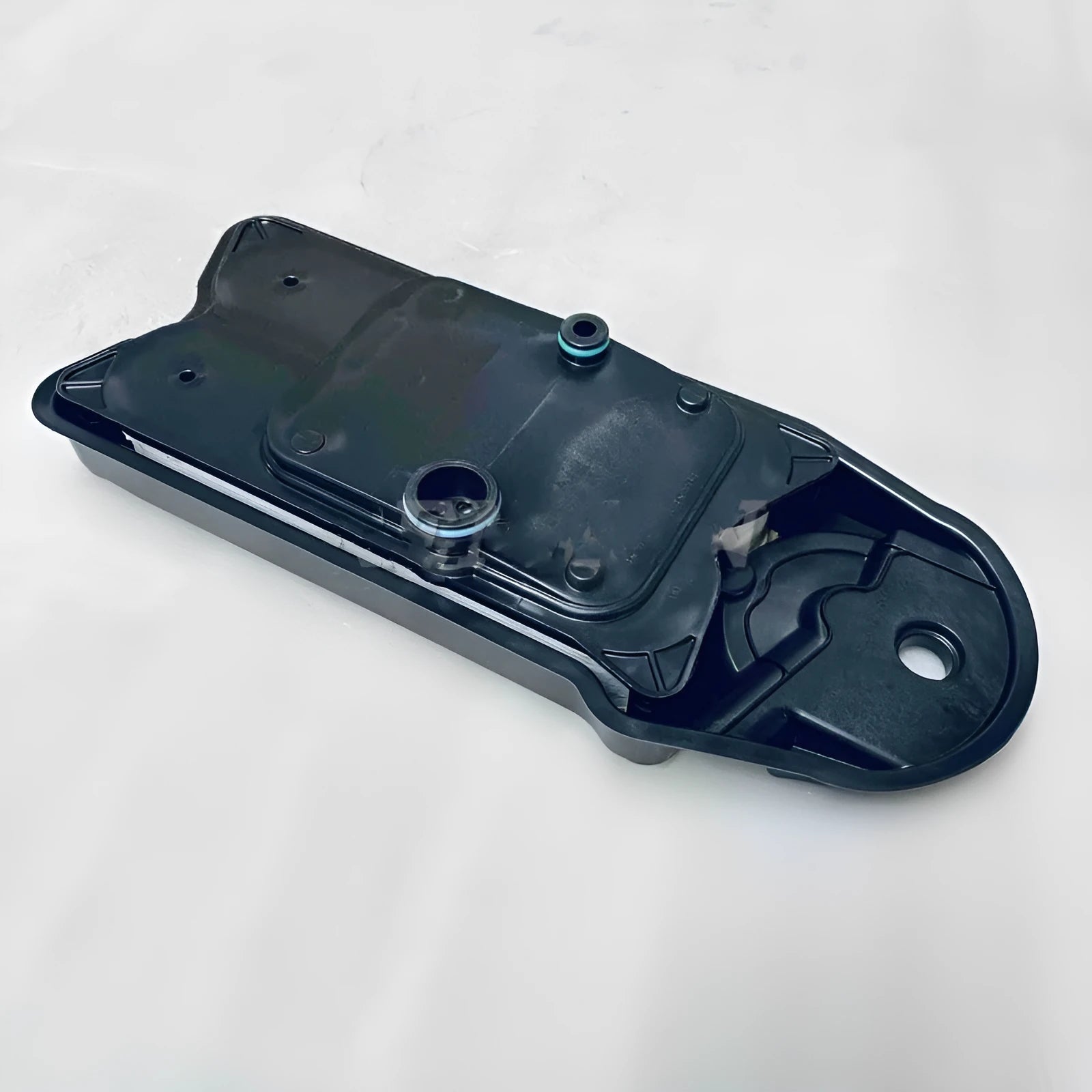 Black automotive crankcase ventilation filter for vehicle maintenance