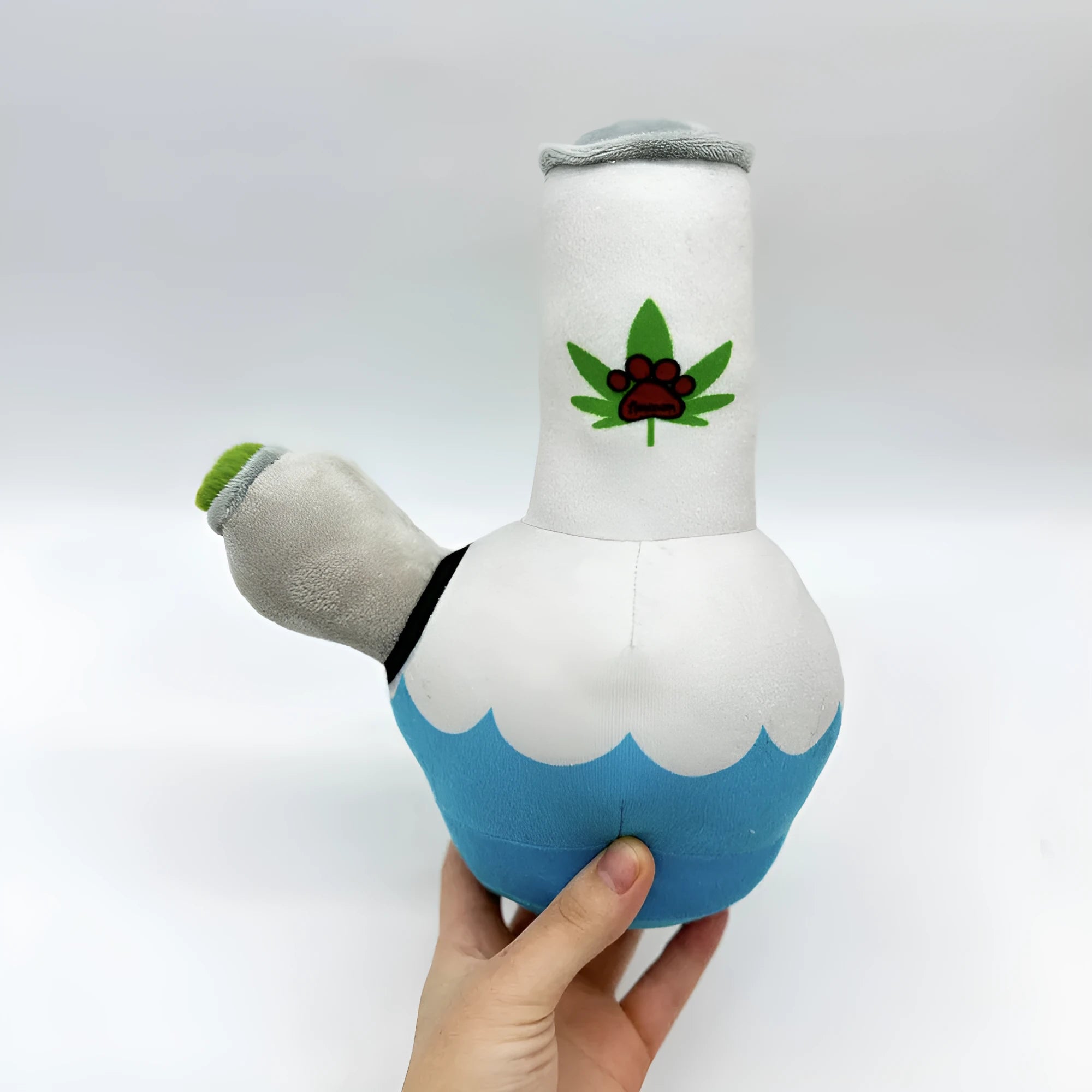 24cm dog plush kettle toy with picture style patterns and soft bite-resistant construction