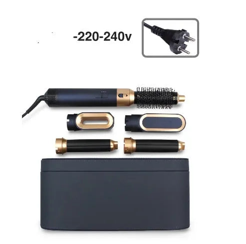 5-in-1 hot air comb with ceramic thermal conductor over 31mm diameter in black