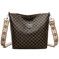 Retro dumpling-shaped women's shoulder bag in PU leather with zipper compartments