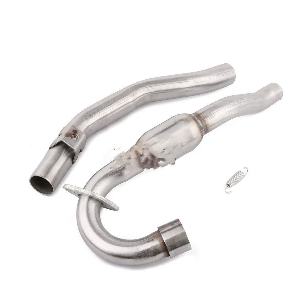 Brown aluminium whole section tail decal exhaust pipe for Honda CRF230F CRF150F, 540mm x 170mm x -230mm, 3000g