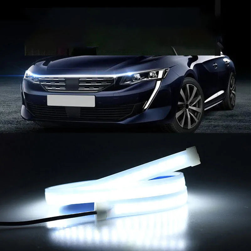 PVC and LED automotive light strip for GM car engine cover installation in various lengths and colours.