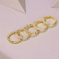 Golden Music moissanite wedding ring set gold-plated S925 silver gift box GRA certificate sizes 5-9