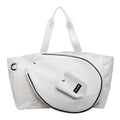Black casual one-shoulder yoga storage bag with 36-55L capacity