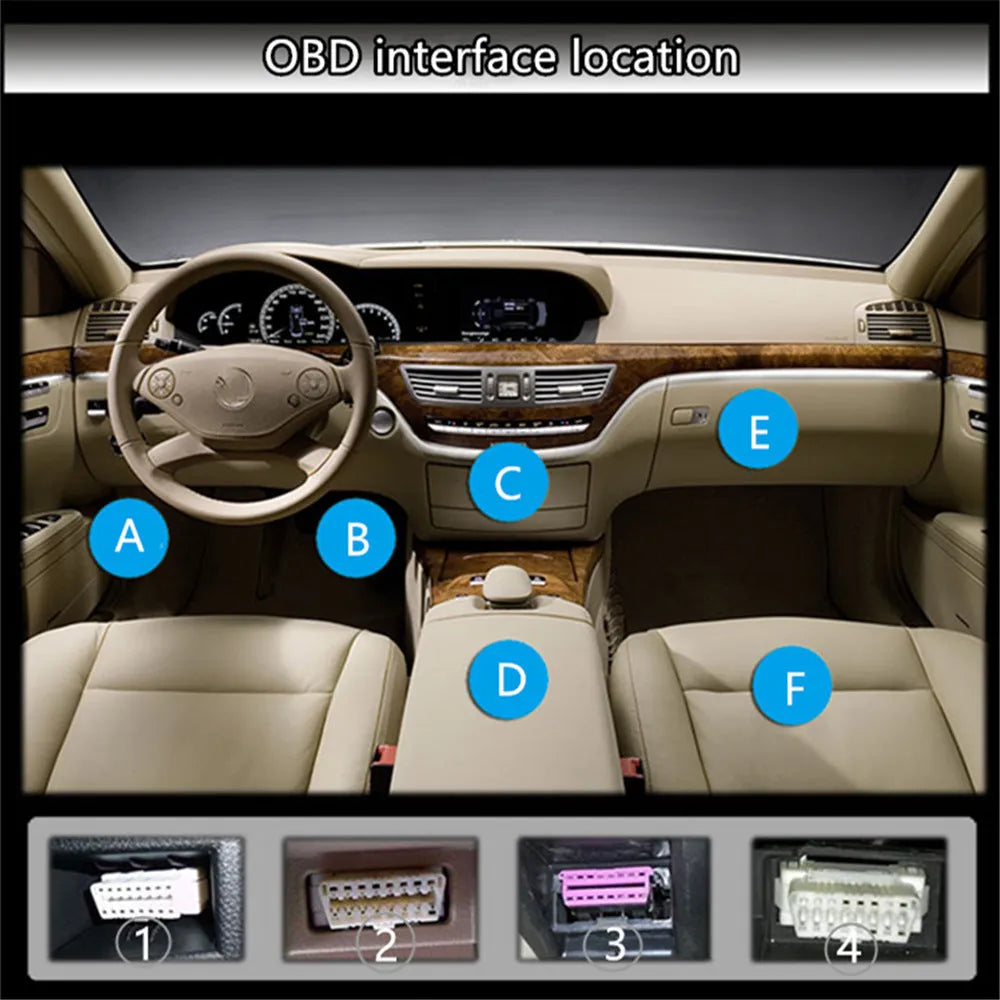 X1 automotive multi-function OBD instrument with LED display and metal casing.