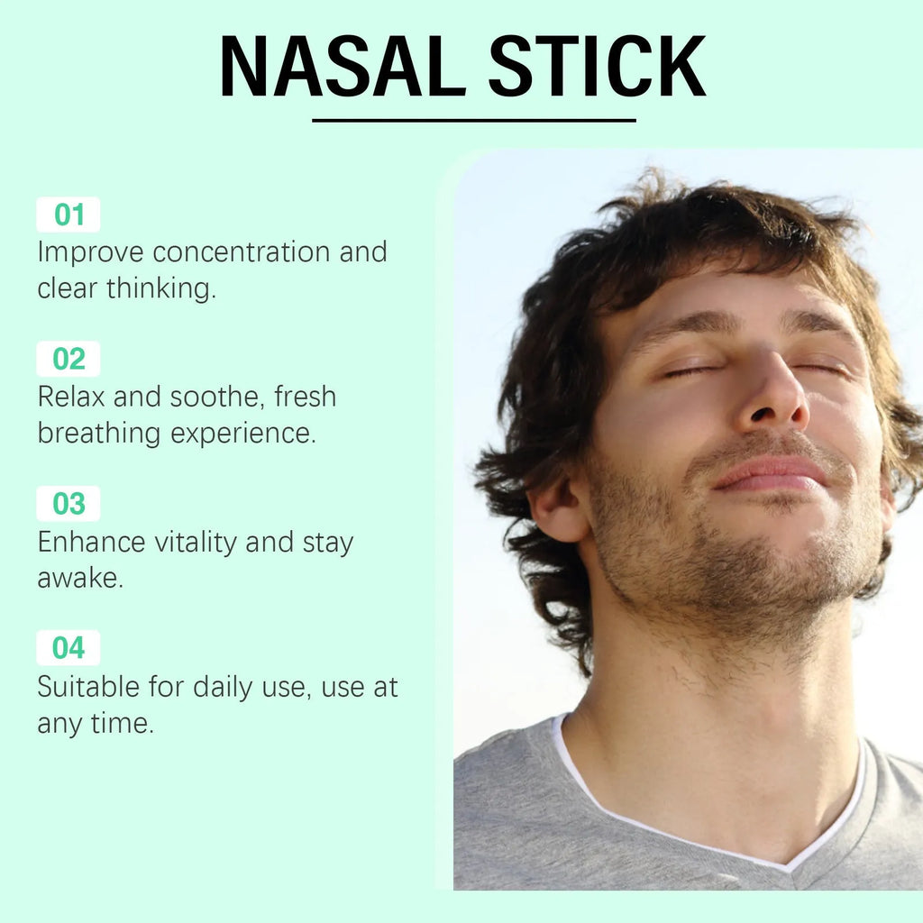 Mint cooling nose spray set showing three 1.8 ml bottles with menthol and spearmint formula