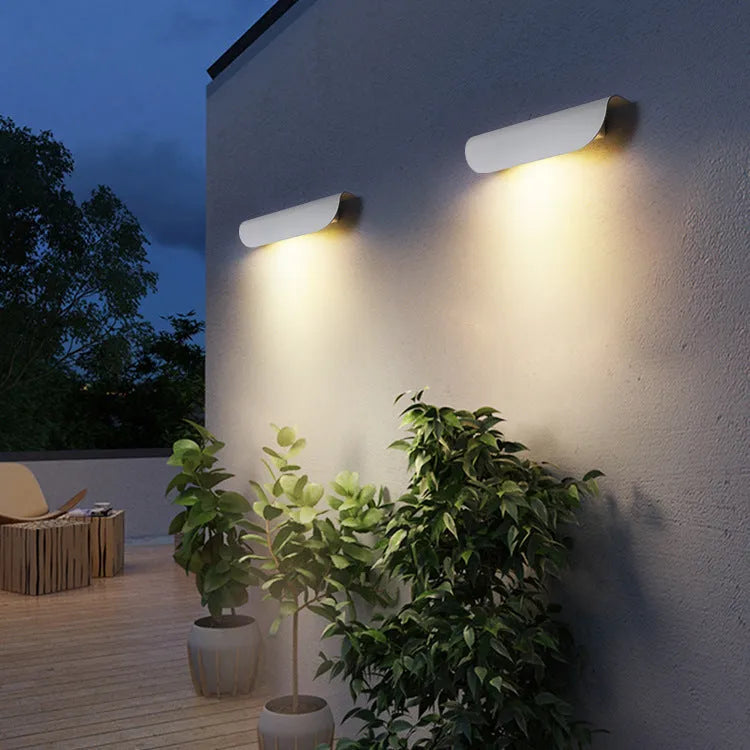 Outdoor wall lamp sand black 10W minimal design waterproof villa doorway lighting