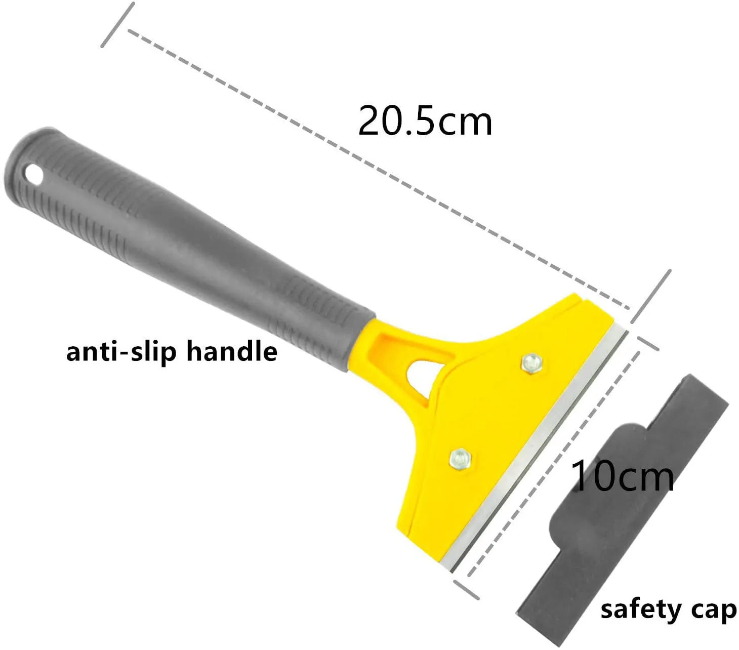 Plastic car film smoothing tool set with squeegees and scrapers for window tint application