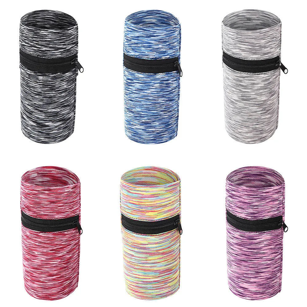 Large capacity polyester sports arm bag for running and walking with adjustable strap