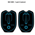 802 rechargeable pulse massage patch pair with washable hydrogel electrode plates