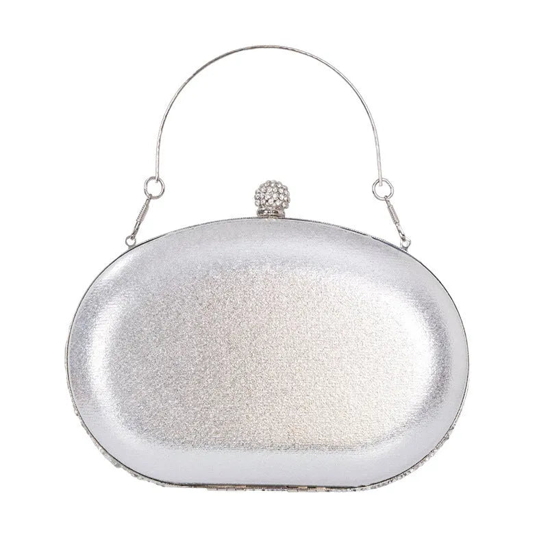 Retro banquet women's handbag with rhinestone decorations in multiple colour options