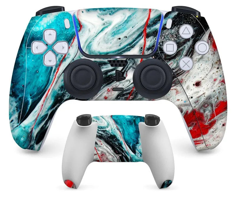 PS5 controller handle sticker with anti-slip and anti-scratch protective sleeve, multiple style options