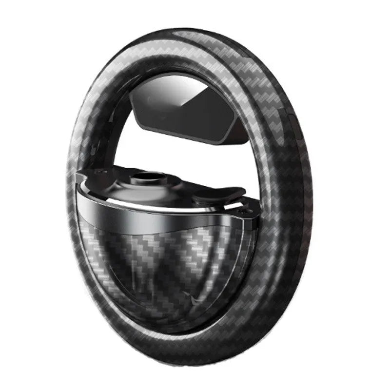 Black aromatherapy pick-up rhythm lamp with USB Type-C charging port and round perfume seat