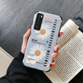 Daisy Samsung phone case TPU back cover in blue with daisy print for Samsung A50